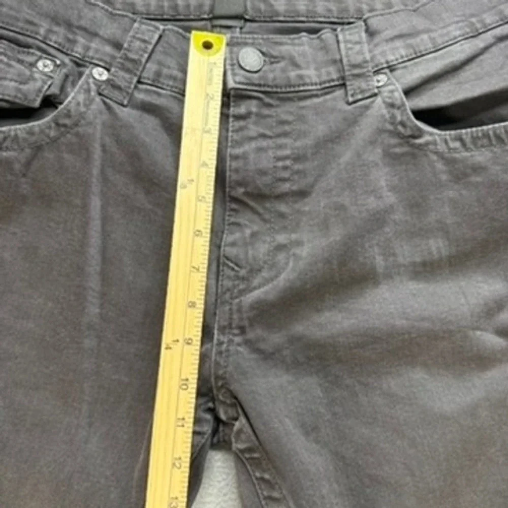 True Religion Jeans Mens‎ 38 Black Geno Slim Flap Pocket Horseshoe Stitching
